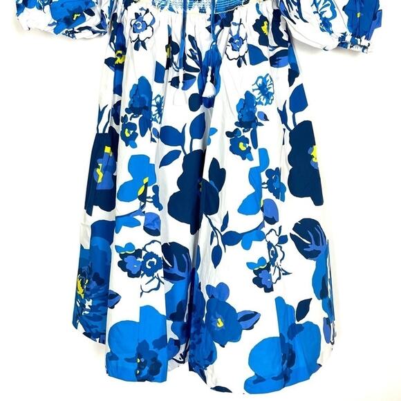 Plenty By Tracy Reese Off-The-Shoulder Puff-Sleeve Smocked Dress - Picture 7 of 14